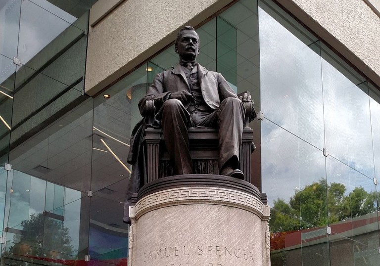 Samuel Spencer statue.