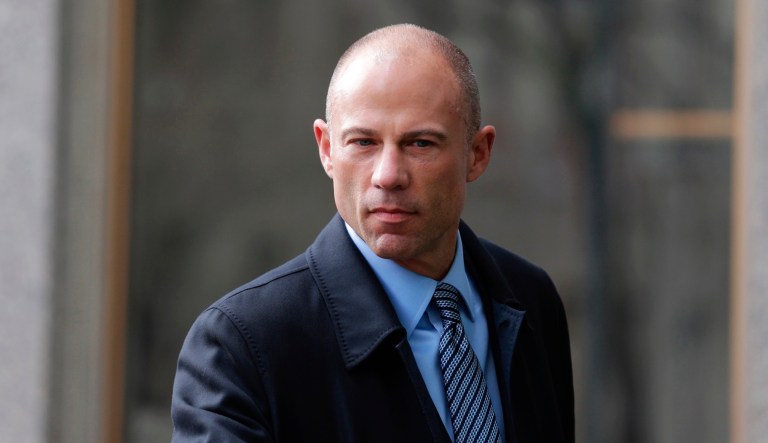 Michael Avenatti, attorney and spokesperson for adult film actress Stormy Daniels, arrives at federal court, Monday, April 16, 2018, in New York.