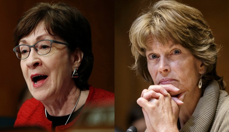 Susan Collins and Lisa Murkowski.