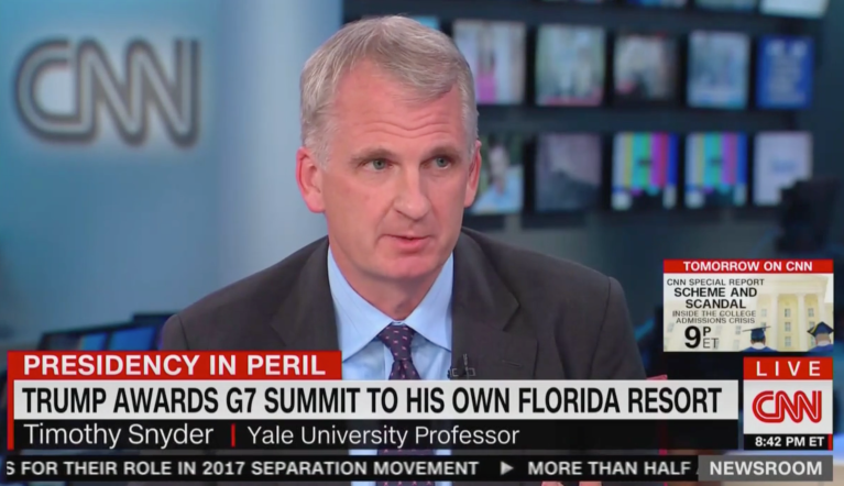 Yale professor Timothy Snyder