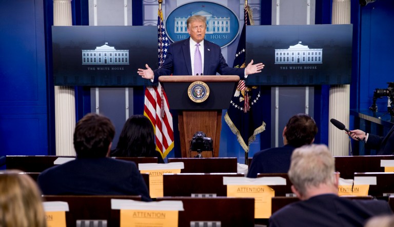 Trump says pandemic will go away as more fall events get canceled