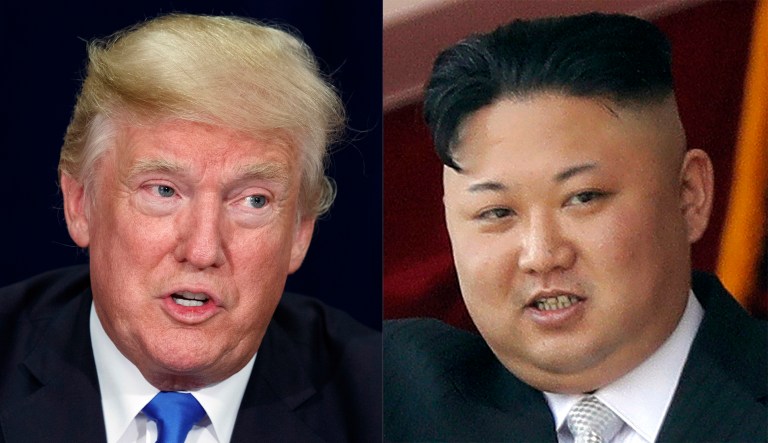 President Trump and North Korean leader Kim Jong Un. 