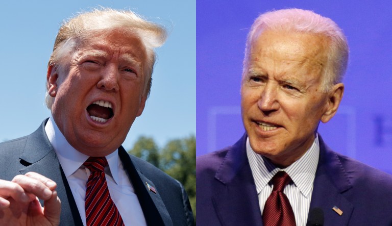 Donald Trump, Joe Biden.