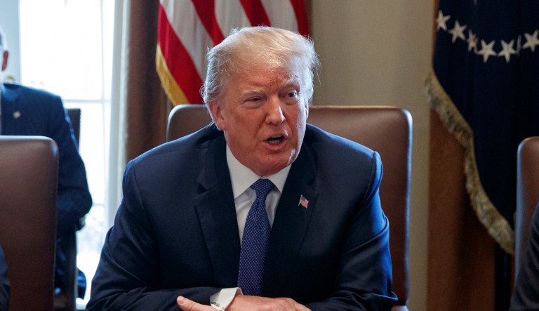 President Trump said Tuesday he instructed his administration "make funds available" to oil companies reeling after the U.S. oil price fell below zero for the first time in history.