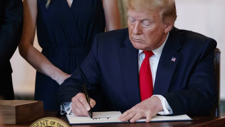 President Trump signed an executive order Thursday using "emergency authorities" to ease permitting for the construction of infrastructure as a way to jump-start the economic recovery from the coronavirus pandemic.