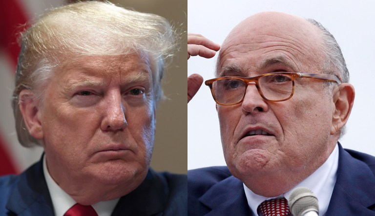Donald Trump, Rudy Giuliani.