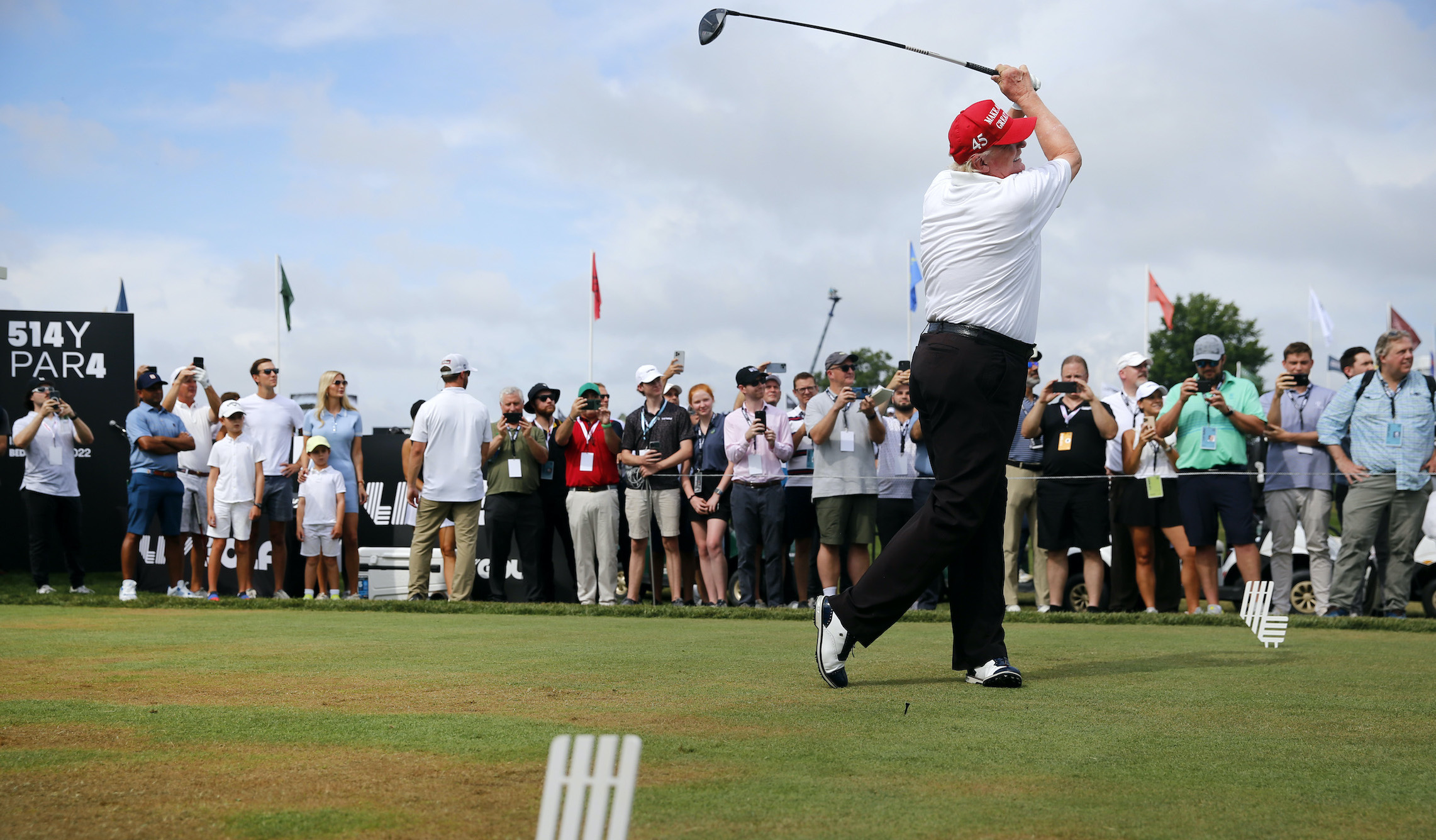 LIV’s golf tournament at Trump’s Bedminster course struggles