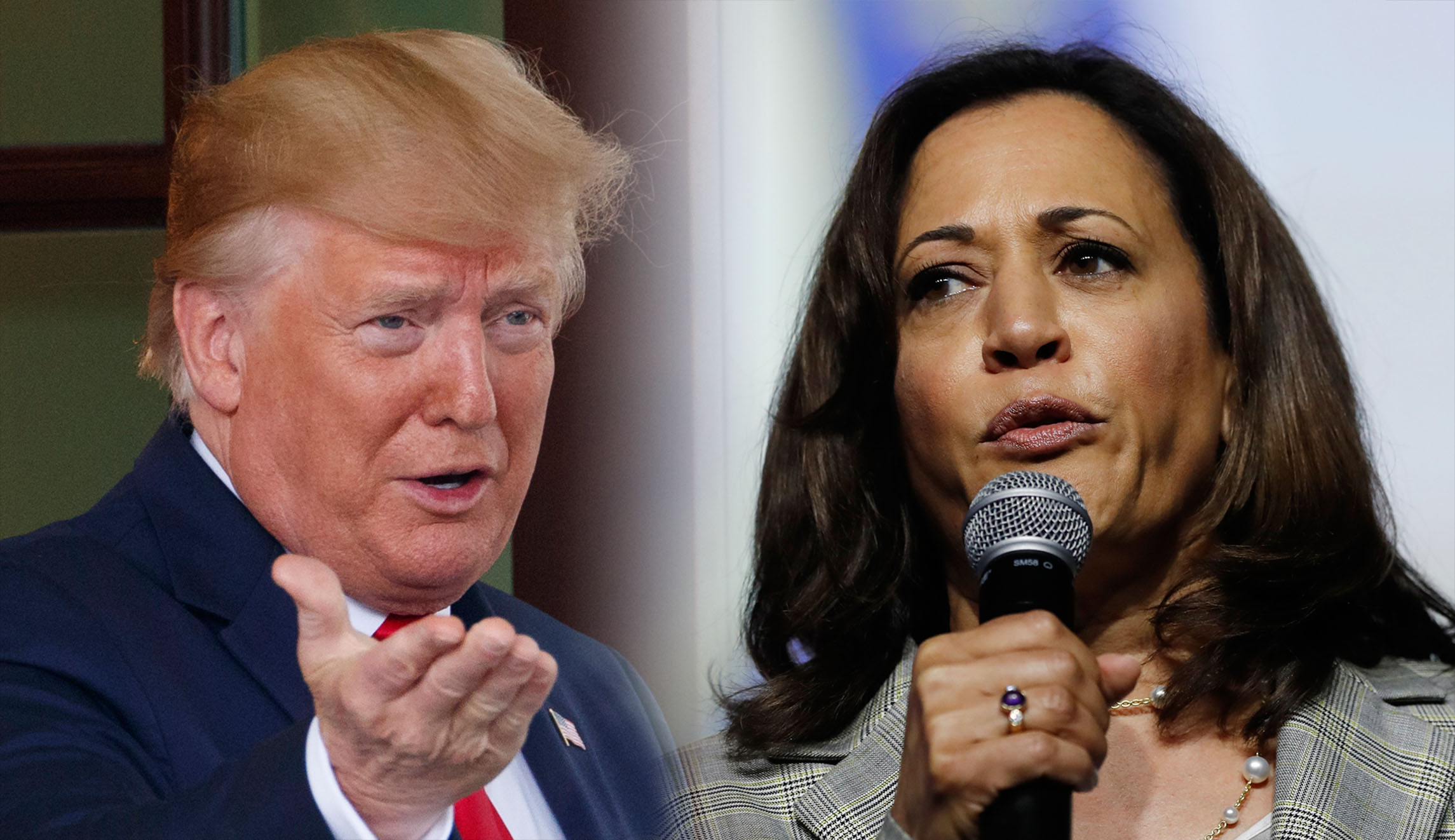 ‘Should be suspended’: Kamala Harris suggests Twitter should silence Trump