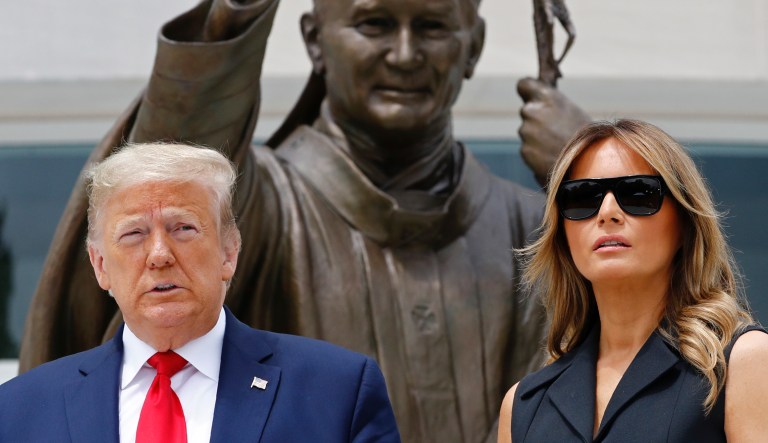 President Donald Trump speaks during a campaign rally at Kellogg Arena, Wednesday, Dec. 18, 2019, in Battle Creek, Mich. 