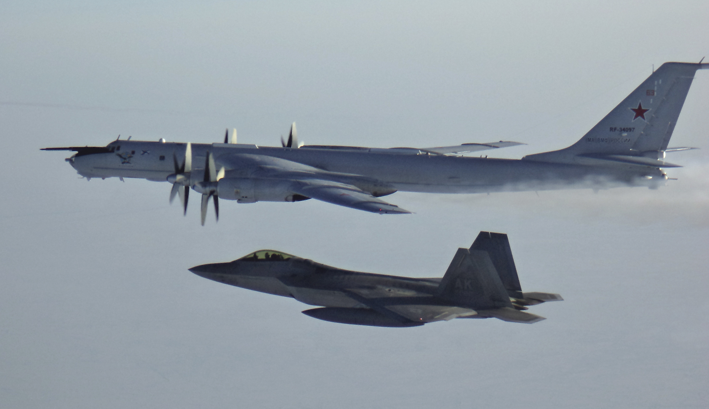 Russian bombers and fighter jets intercepted within 8 miles of US airspace