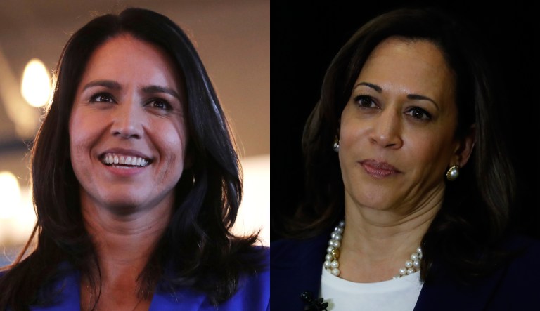 Tulsi Gabbard, Kamala Harris