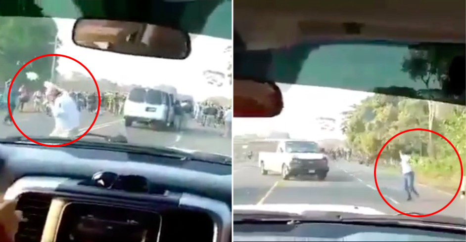 Migrants attack unarmed officials as they cross from Guatemala into Mexico: WATCH