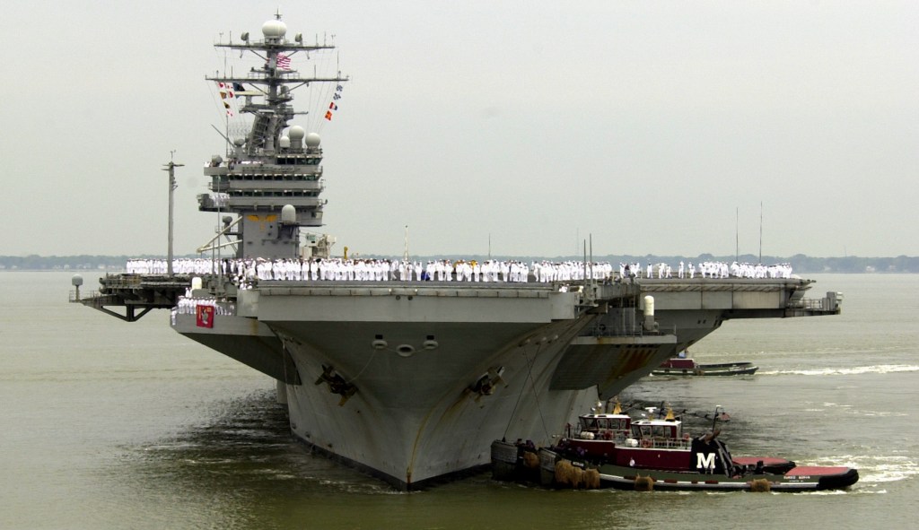 USS Roosevelt sets sail with scaled-back crew after coronavirus outbreak