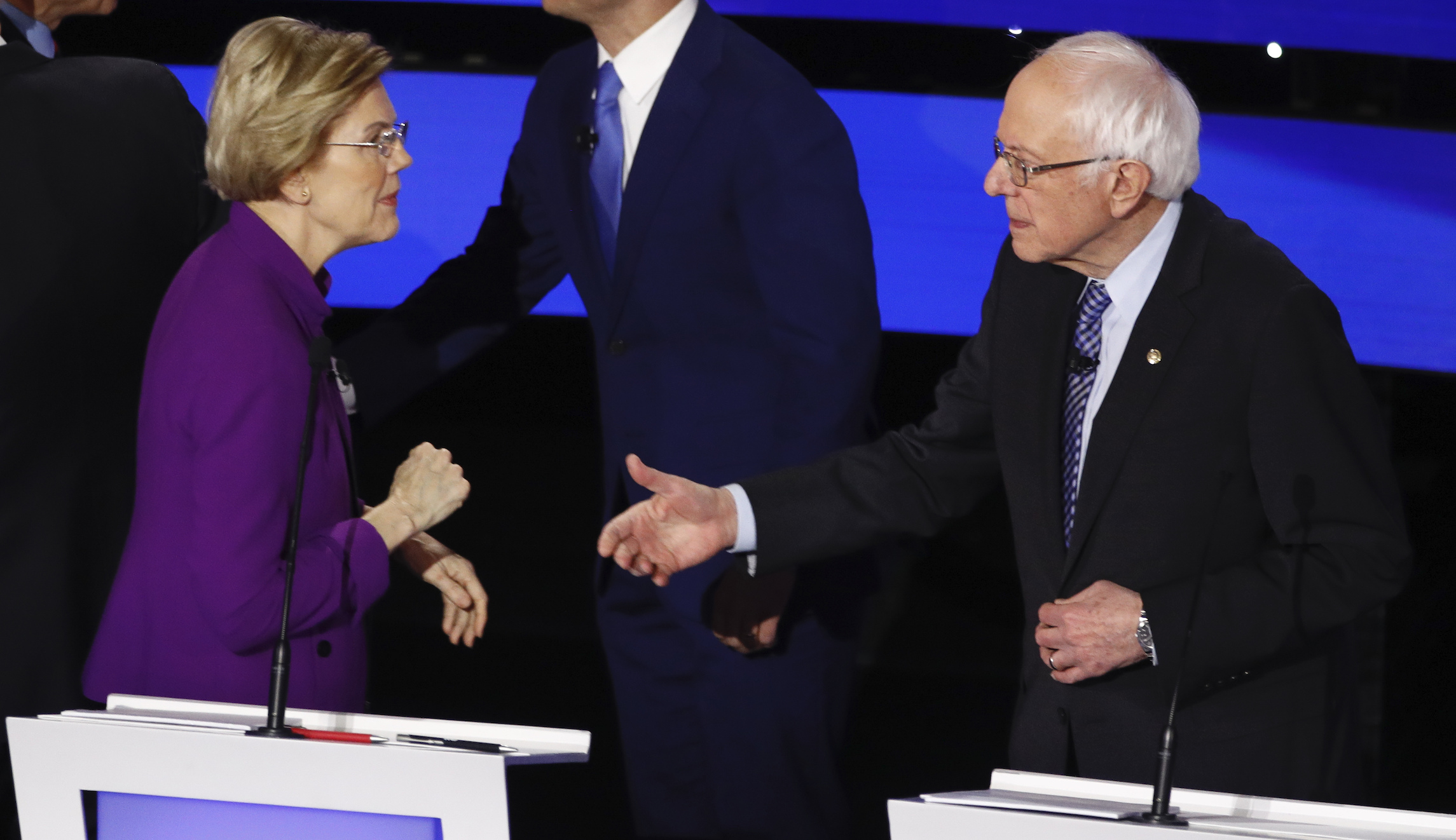 Warren has nothing else to say on feud with Sanders