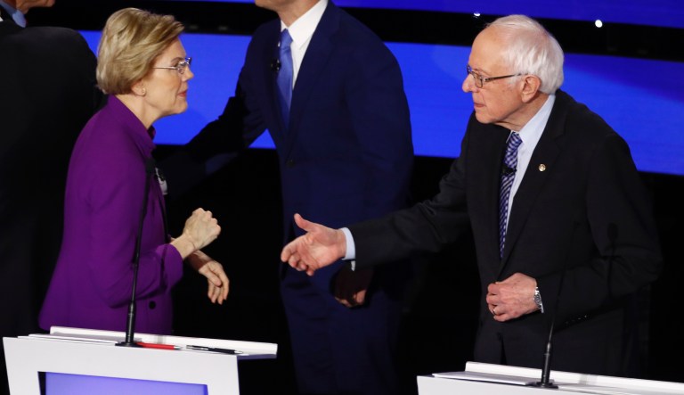Warren has nothing else to say on feud with Sanders