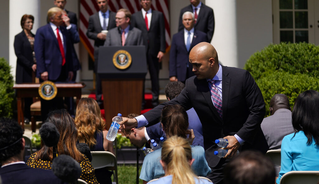 ‘Health at risk’: WHCA president rebukes White House for seating reporters close together