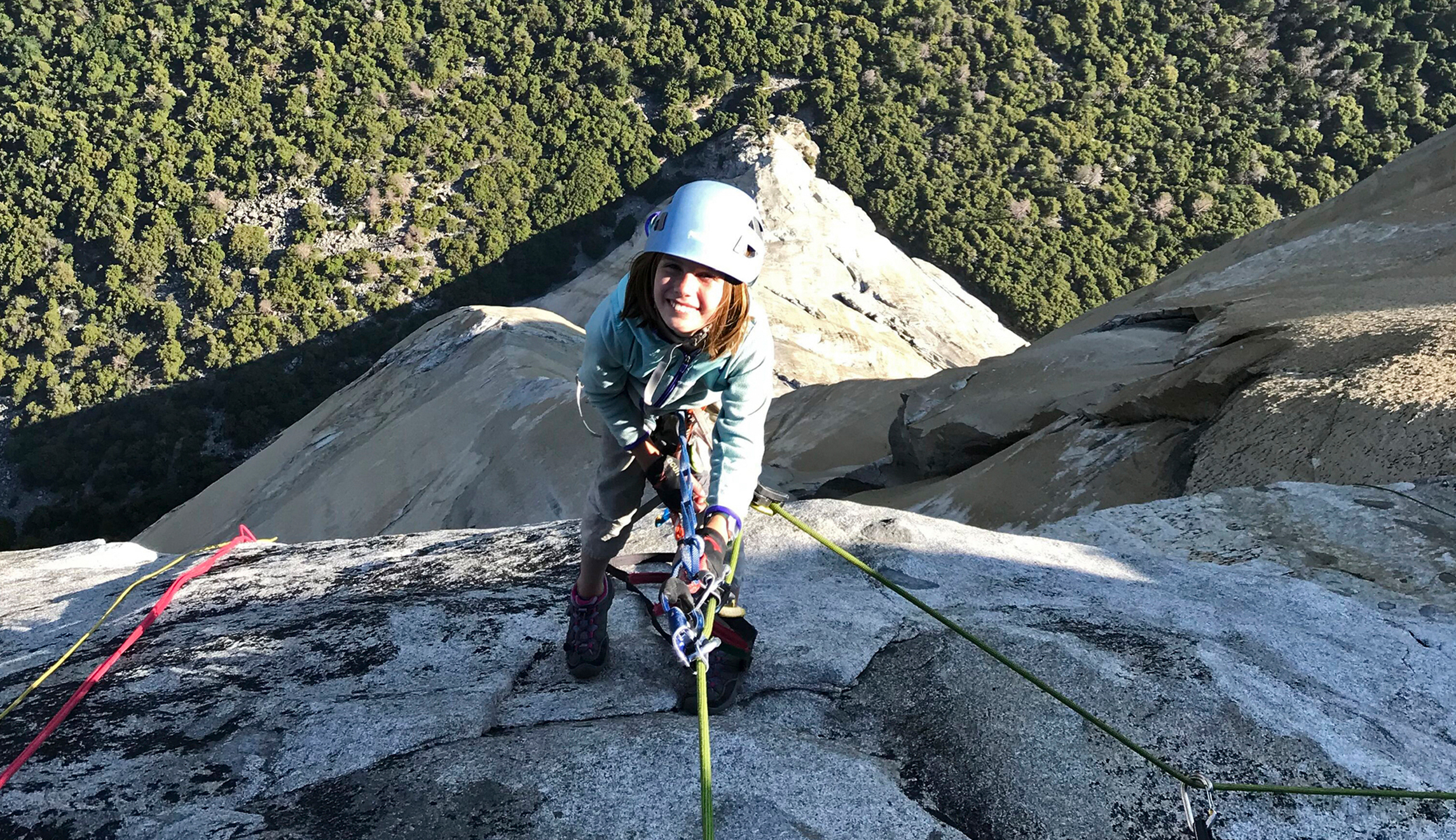 This 10-year-old, climbing El Capitan, really rocks