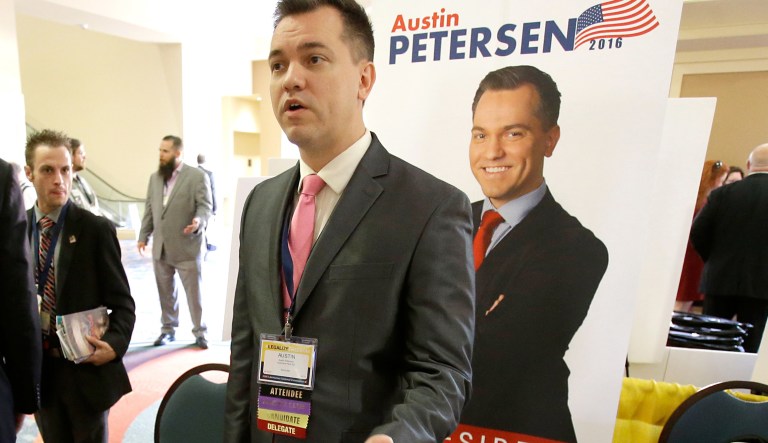 "Libertarians have a messaging problem, not an ideas problem," said Petersen, 36. Ambitious and energetic, he is running for Senate in Missouri.