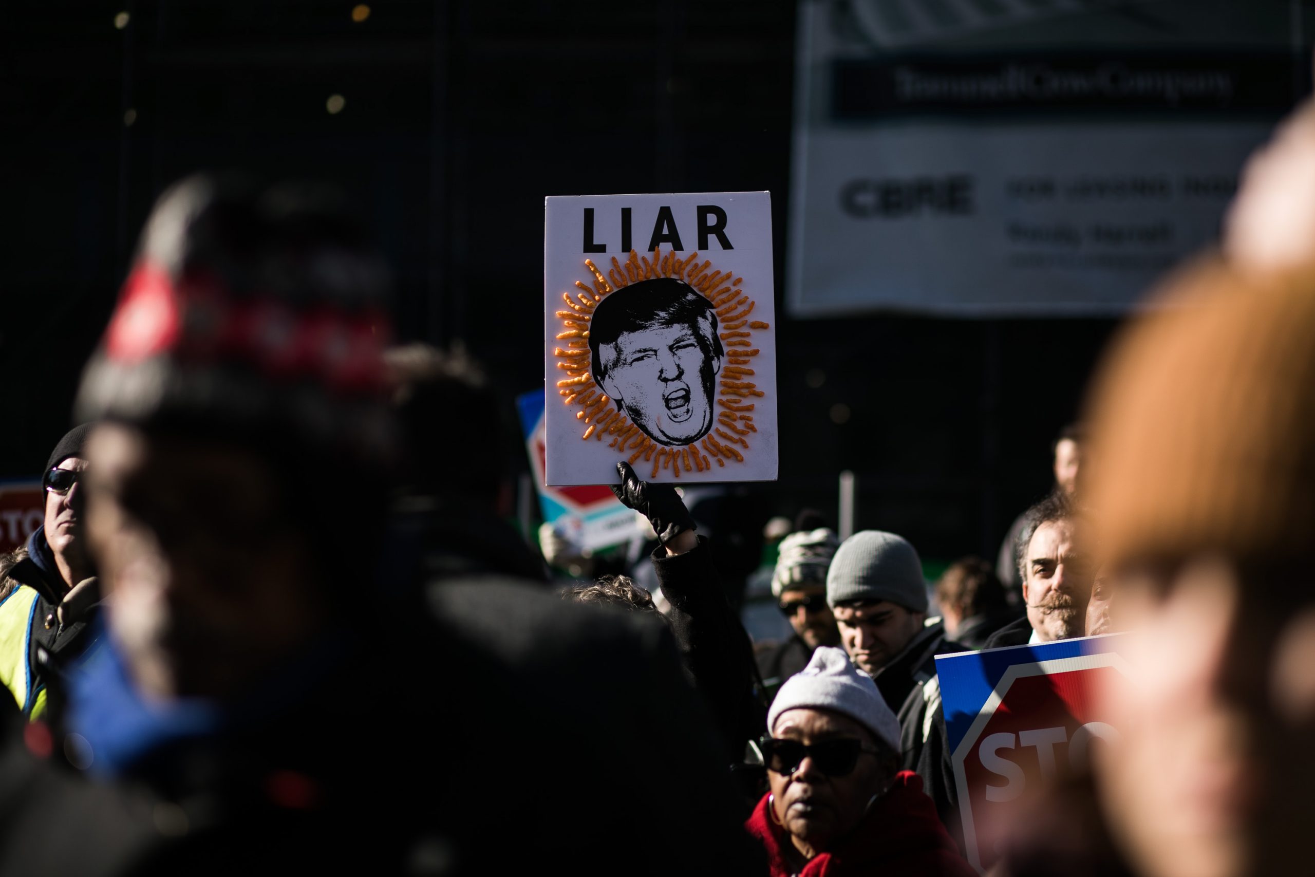 Union members and other federal employees rally to call for an end to the partial government shutdown, Thursday, January, 10, 2019, outside the White House. 
