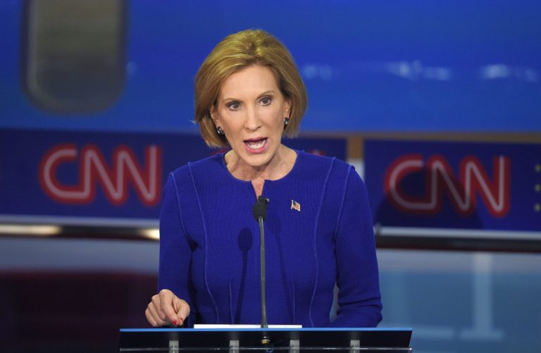 Fiorina continued her attack from the night of the debate, going after the nation's largest abortion provider. (AP Photo)