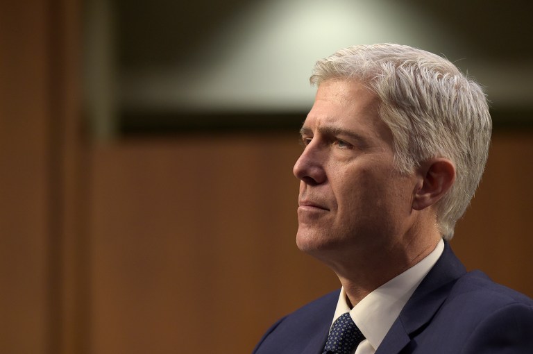 A parent of a disabled child who was affected by a ruling made by Supreme Court nominee Neil Gorsuch urged senators Thursday not to confirm. (AP Photo/Susan Walsh)