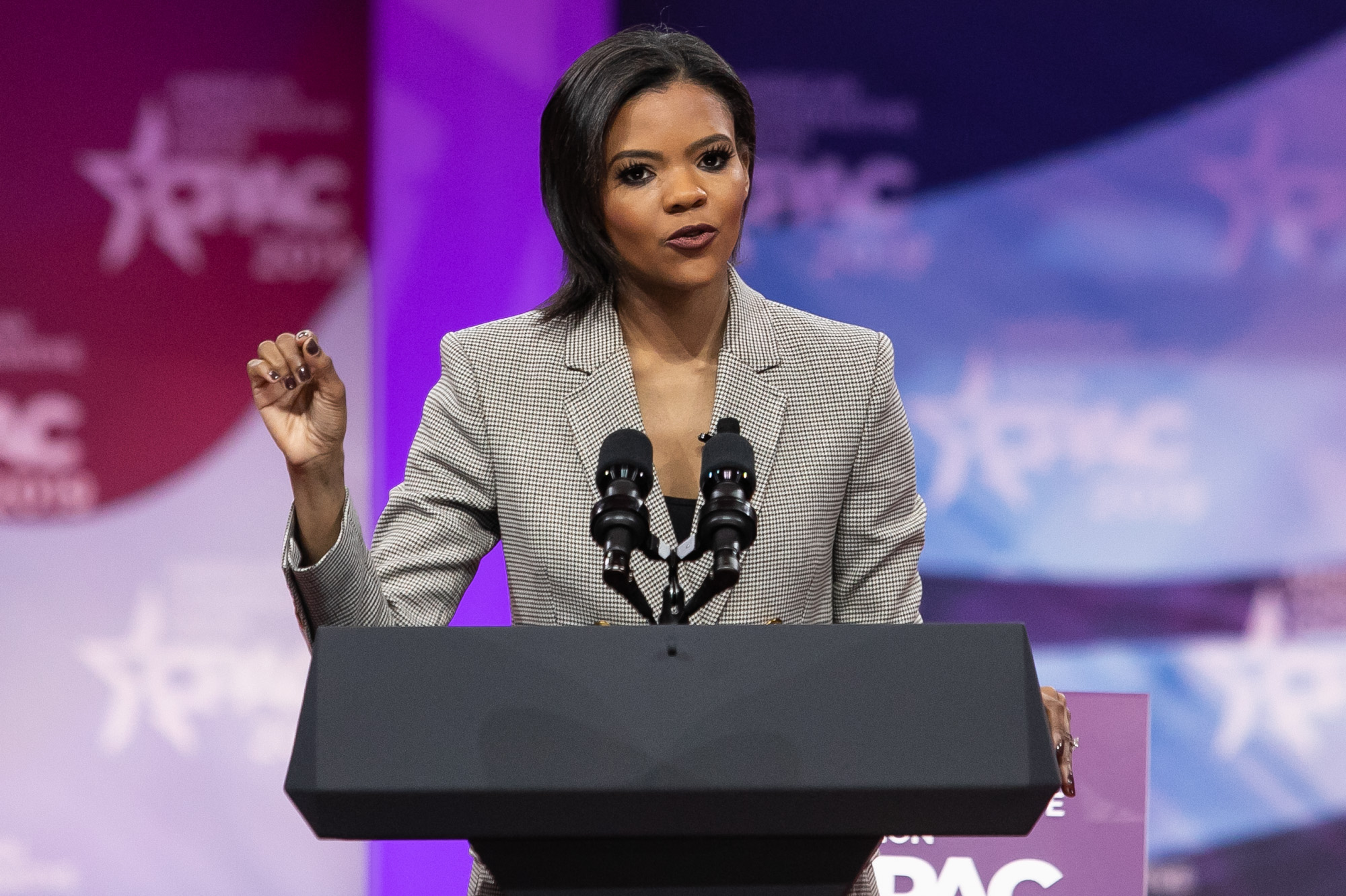 Far-right commentator and political activist Candace Owens, speaks at the Conservative political Action Conference, at the Gaylord Hotel in Oxen Hill Maryland, Friday, February 29, 2019.