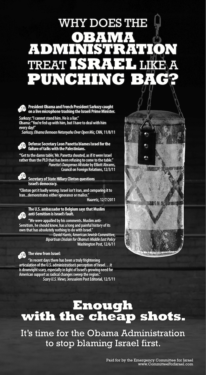 Israel as a Punching Bag