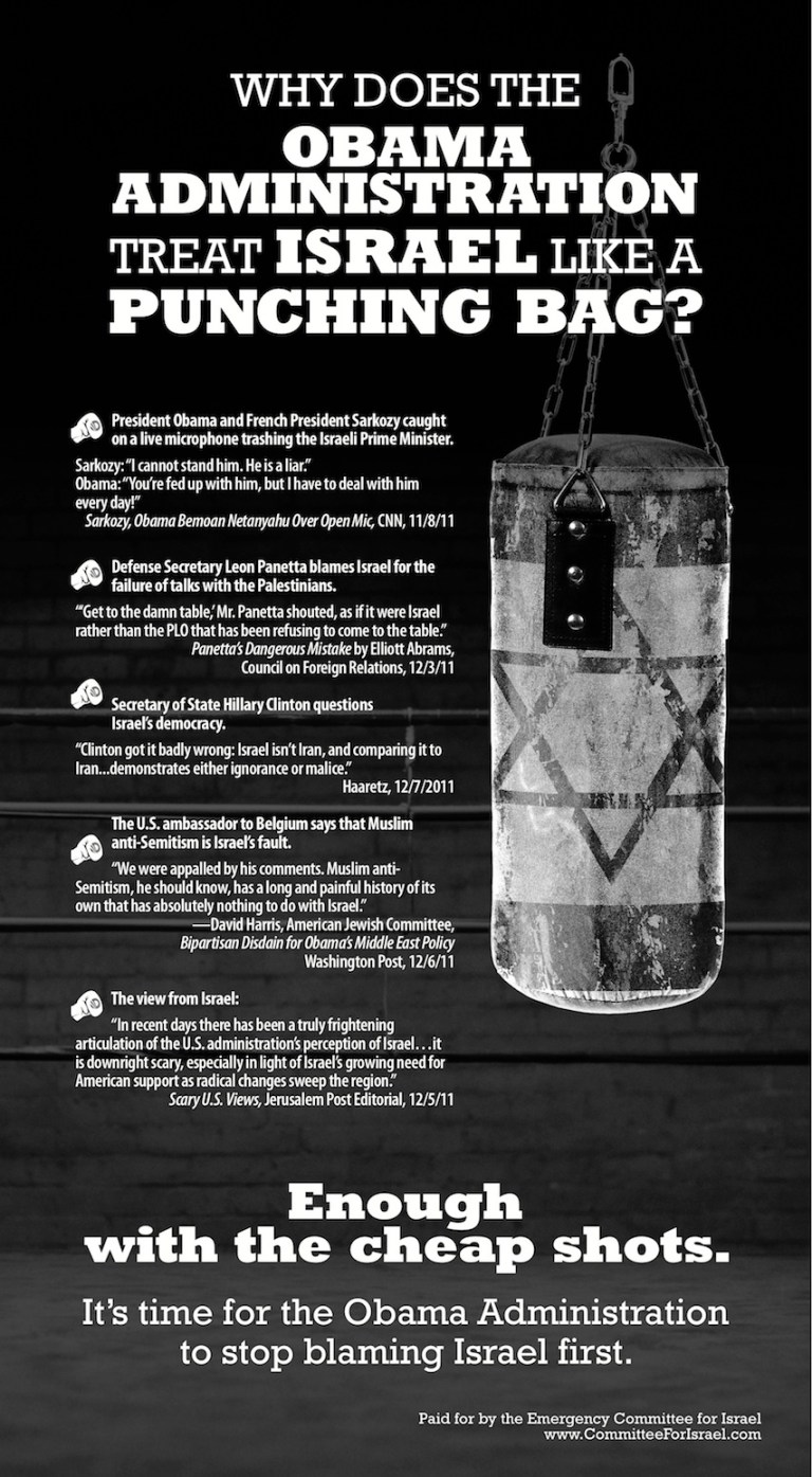 Israel as a Punching Bag