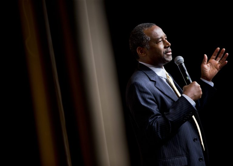 Ben Carson is a black Marylander who grew up in poverty, making him a rather atypical Republican seeking the White House in 2016. (AP Photo)