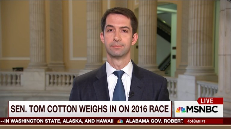 Tom Cotton Talks about Meeting with Trump