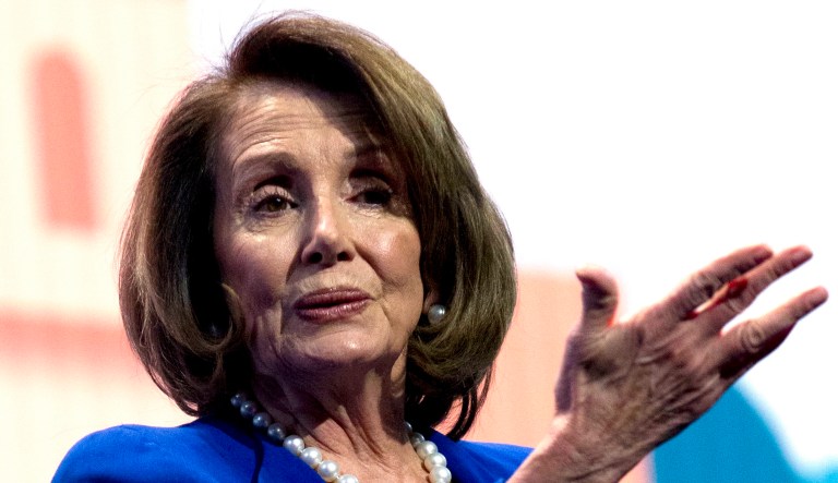 House Minority Leader Nancy Pelosi, D-Calif., attended the Washington Press Club Foundation Annual Congressional Dinner on Tuesday night. (AP Photo/Jose Luis Magana)