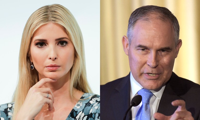 Ivanka Trump is in favor of staying in the agreement, while Scott Pruitt wants the U.S. to leave it. (AP Photos)