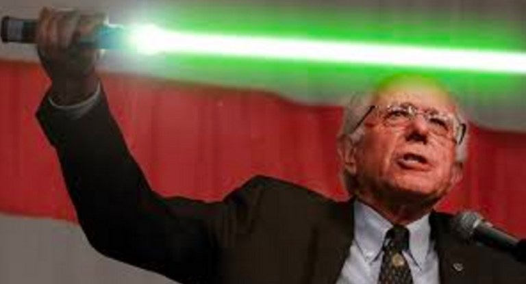 The Vermont senator shot back at Charles Koch, 