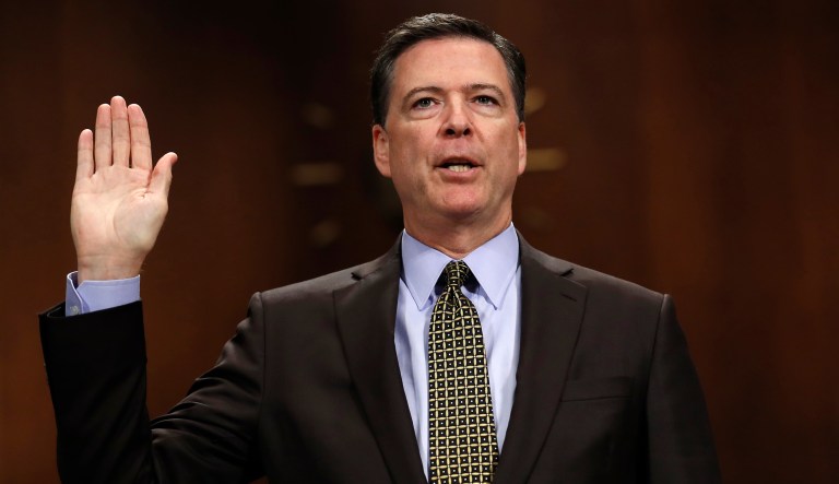 At least three of the big four TV networks will carry former FBI James Comey's scheduled testimony in front of Congress live on Thursday. (AP Photo/Carolyn Kaster)