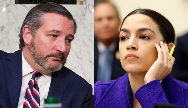 Ted Cruz and Alexandria Ocasio-Cortez