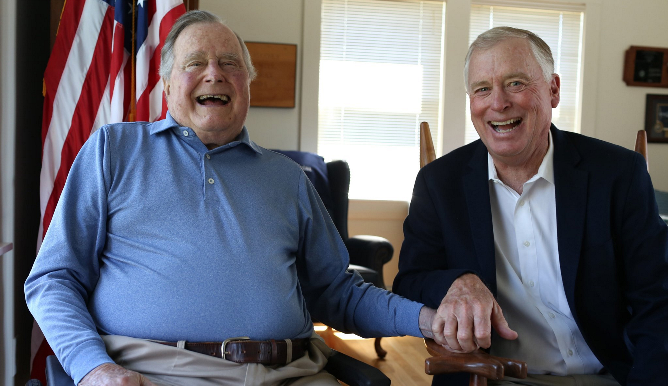 George H.W. Bush reunites with Dan Quayle