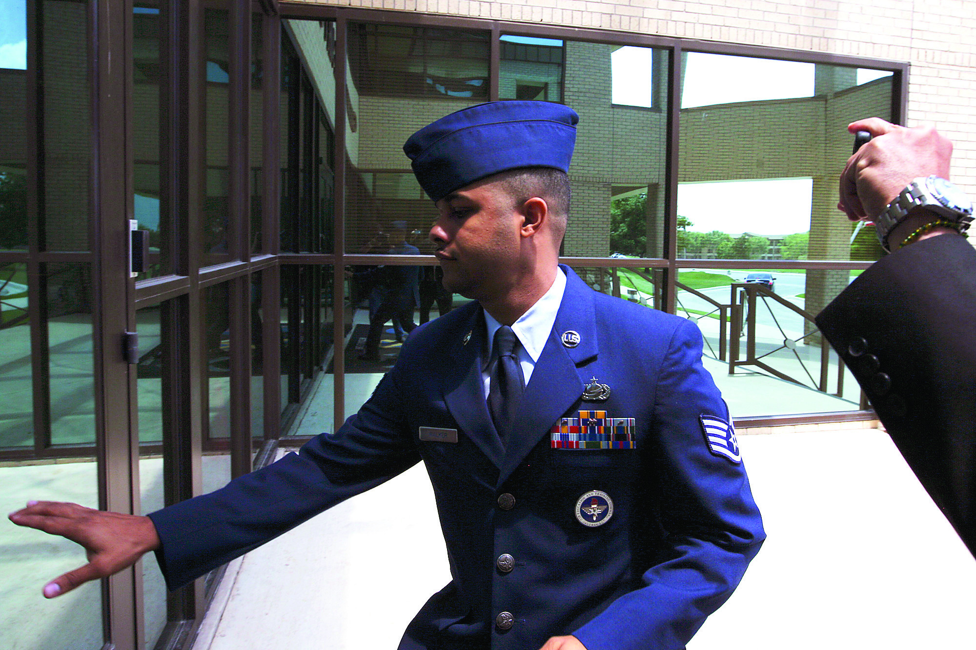 Witness describes surveillance at Air Force base