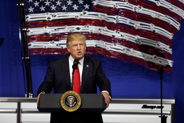 Trump is just an unpopular person, and he was even when he was elected. (AP Photo/Kiichiro Sato)