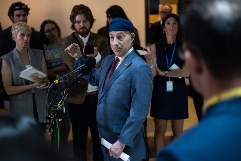 Rep. Jamie Raskin, D-Md., speaks to reporters about Hunter Biden Tuesday, June 20, 2023, on Capitol Hill in Washington. President Joe Biden's son Hunter will plead guilty to federal tax offenses and avoid a full prosecution on a separate gun charge in a deal with the Justice Department that likely spares him time behind bars.