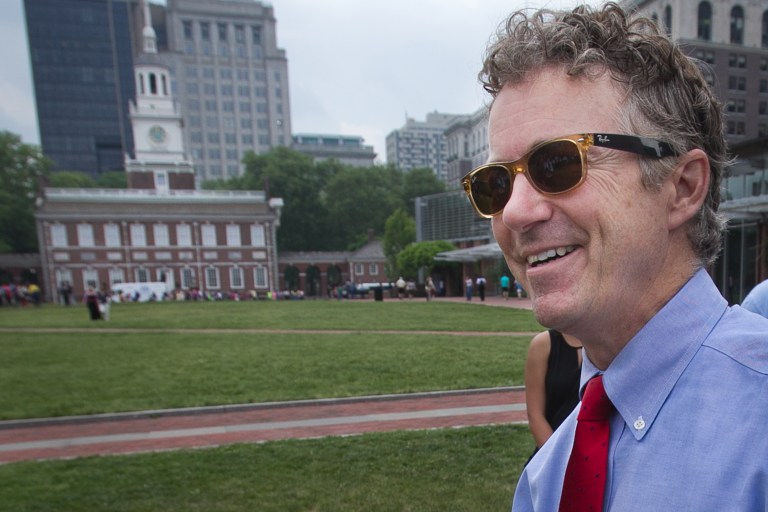 Sen. Rand Paul, R-Ky. made no plans to travel to Oklahoma City, but his actions did prevent several likely rivals for the GOP nomination from doing just that. (AP Photo)