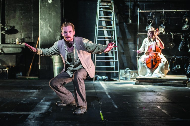 Scott Parkinson and Rebecca Landell in a scene from 