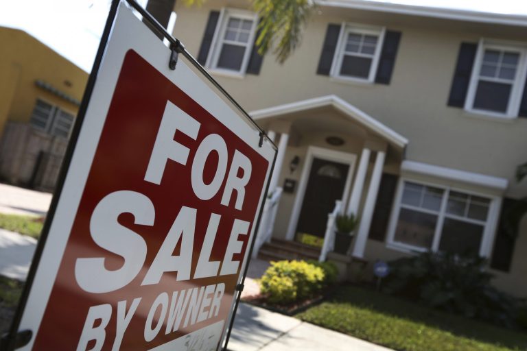 A home is seen for sale on Feb. 25, 2014, in Miami. (Photo by Joe Raedle/Getty images)