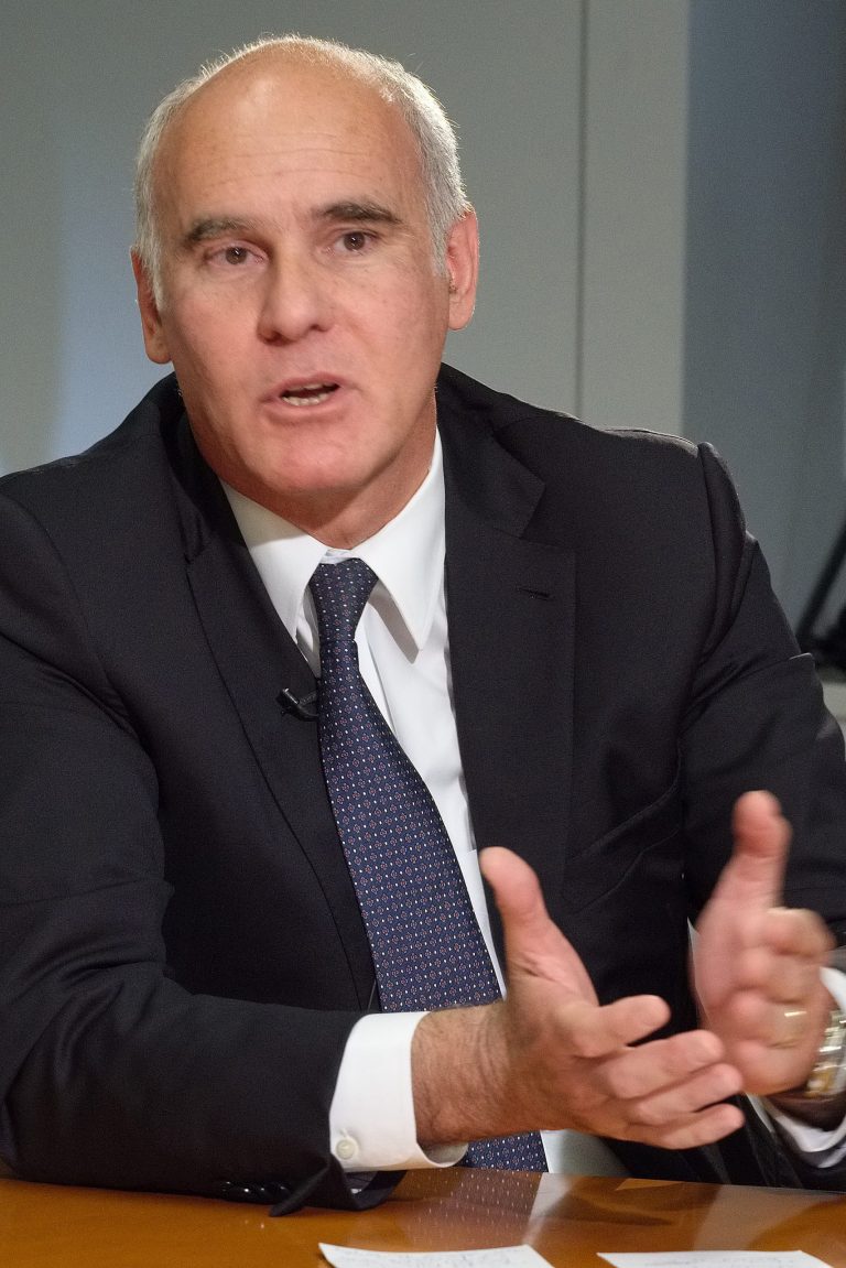 European Union Ambassador to the US Joao Vale de Almeida answers questions during a newsmaker interview at the Associated Press in Washington, Monday, June 2, 2014. (AP Photo/J. David Ake)