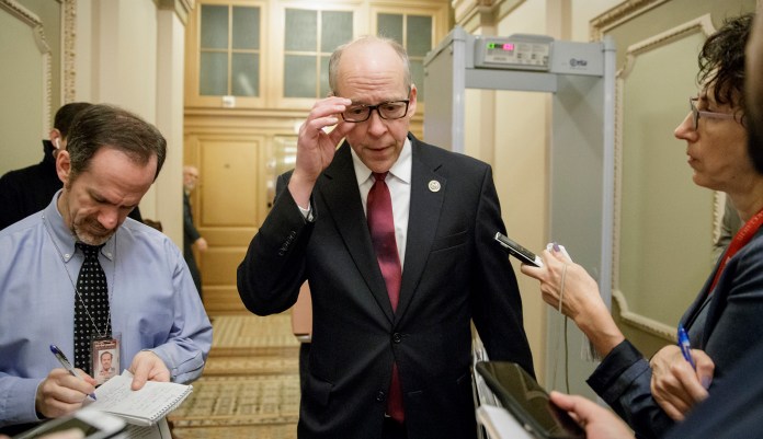 Supporters of two Obamacare stabilization bills are looking into adding protections that prevent the money from funding abortions into a must-pass, two-year spending bill Congress is expected to take up this month. House Energy and Commerce Committee Chairman Rep. Greg Walden, R-Ore., said, "Hyde language needs to be in whatever we do." (AP Photo/J. Scott Applewhite)