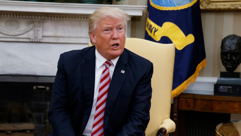 President Trump said he considered how firing James Comey would look to the media and public amidst the FBI's investigation into ties between Russia and the Trump campaign. (AP Photo/Evan Vucci, File)