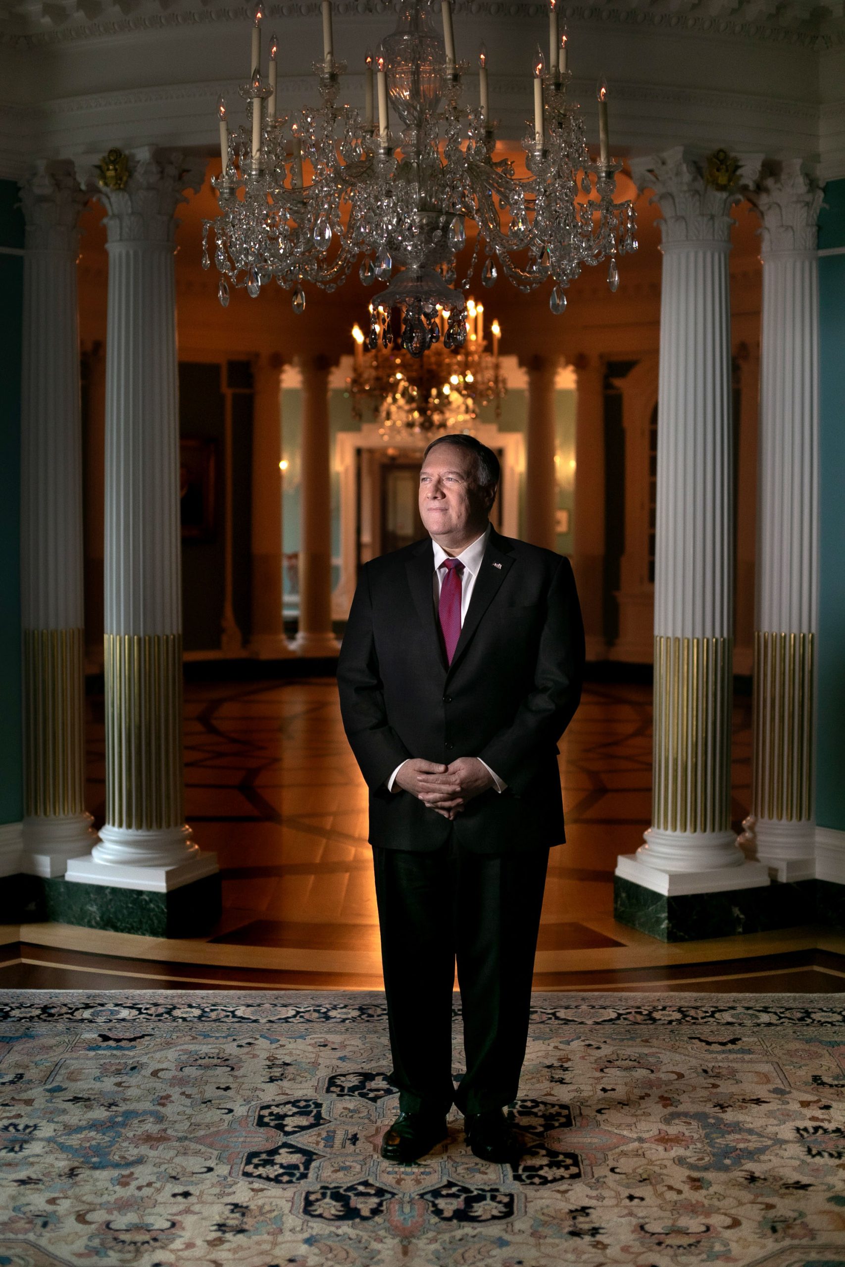 Mike Pompeo poses for a portrait.