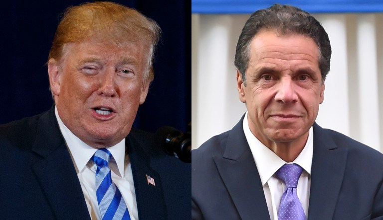 Donald Trump and Andrew Cuomo