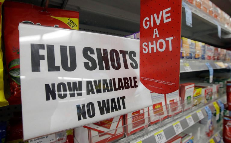 Federal data shows that just 42 percent of adults got the flu shot for the 2015-2016 season. (AP Photo/Darron Cummings, File)
