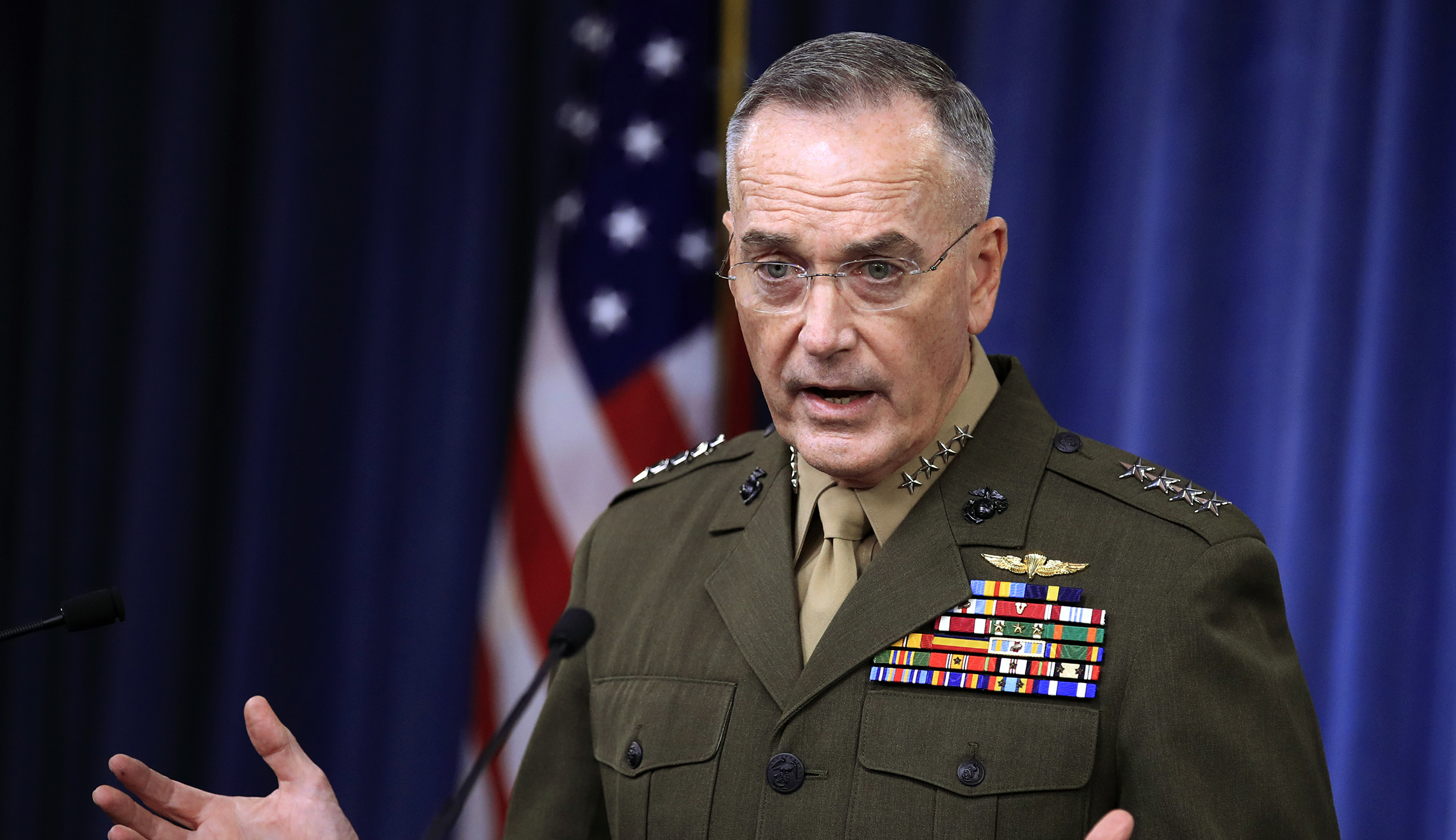 Joint Chiefs chairman Joseph Dunford lays out timeline of Niger attack that killed US soldiers