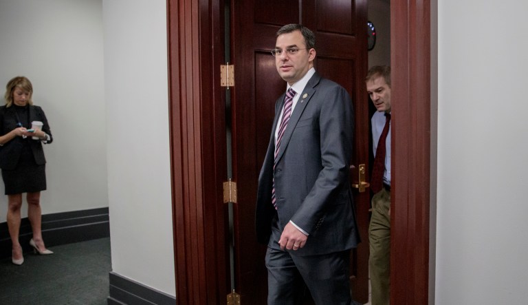 After President Trump declined to release a memo prepared by Democratic members of the House Intelligence Committee on Friday, Rep. Justin Amash, R-Mich., said that it should have been released like the one written by their Republican counterparts. (AP Photo/J. Scott Applewhite)